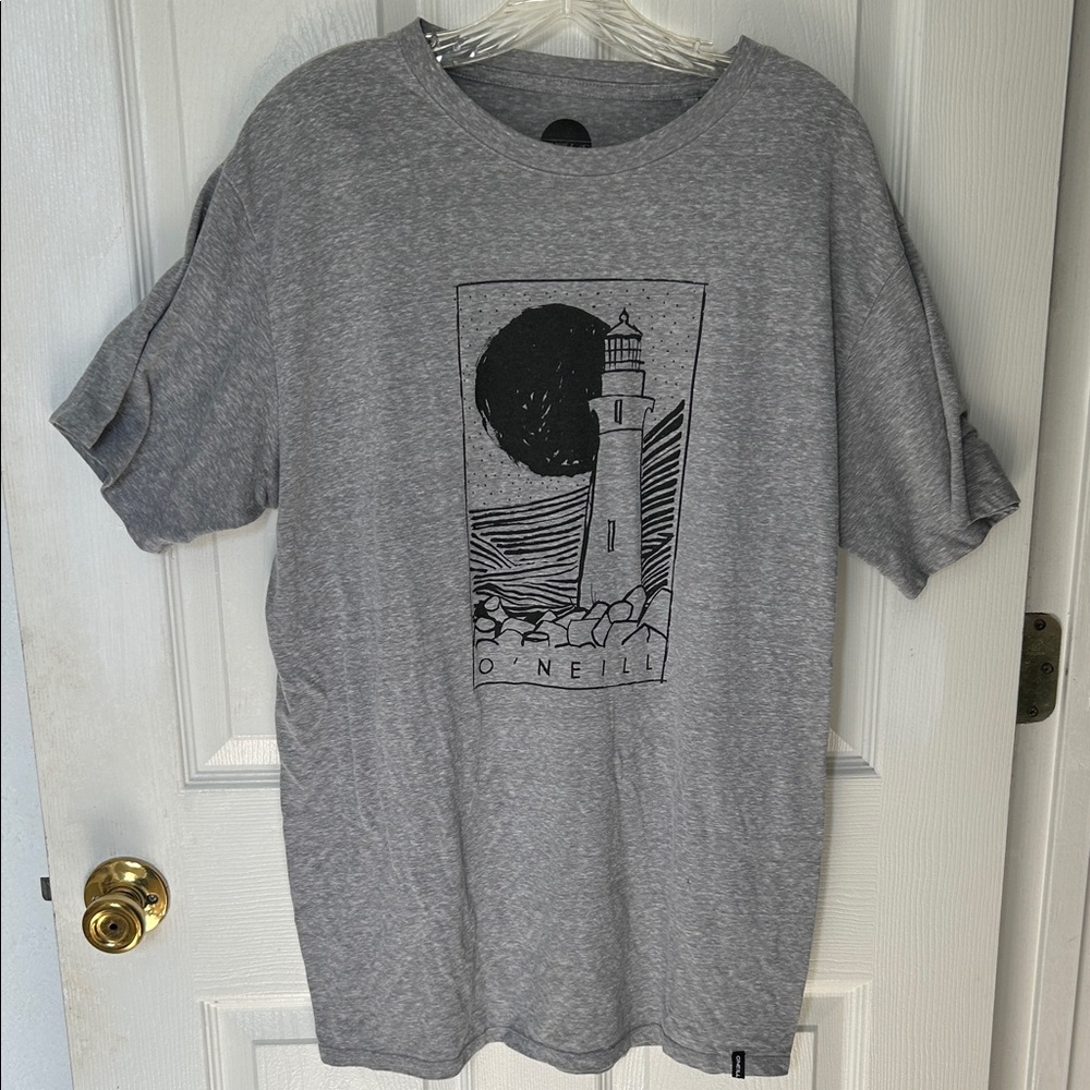 O'Neill Lighthouse Tee graphic t shirt grey unisex size XL - Picture 3 of 9